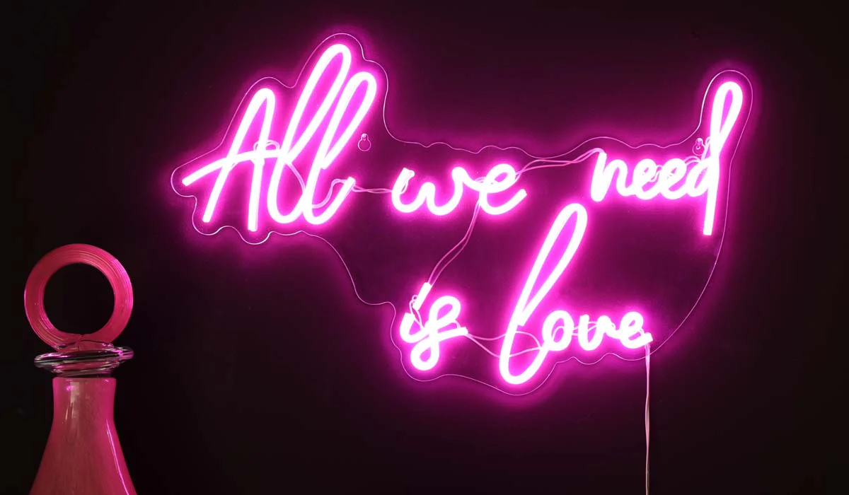 All We Need Is Love LED Acrylic Neon Light - Image 9