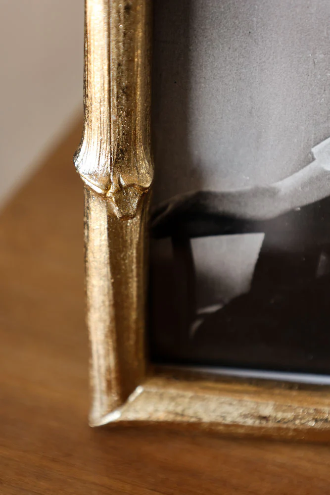 Antique Gold Bamboo Photo Frame 4x6" - Image 4