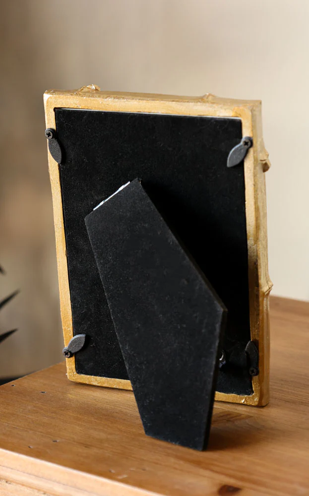 Antique Gold Bamboo Photo Frame 4x6" - Image 6