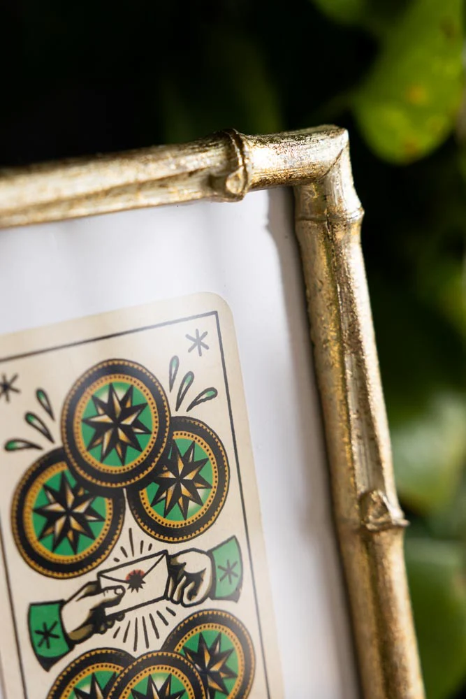 Antique Gold Bamboo Photo Frame 5x7" - Image 3