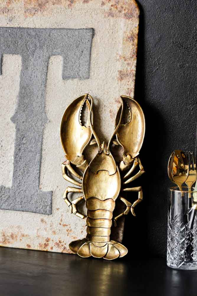 Antique Gold Lobster Trinket Tray - Image 3