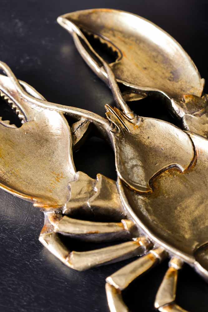 Antique Gold Lobster Trinket Tray - Image 4