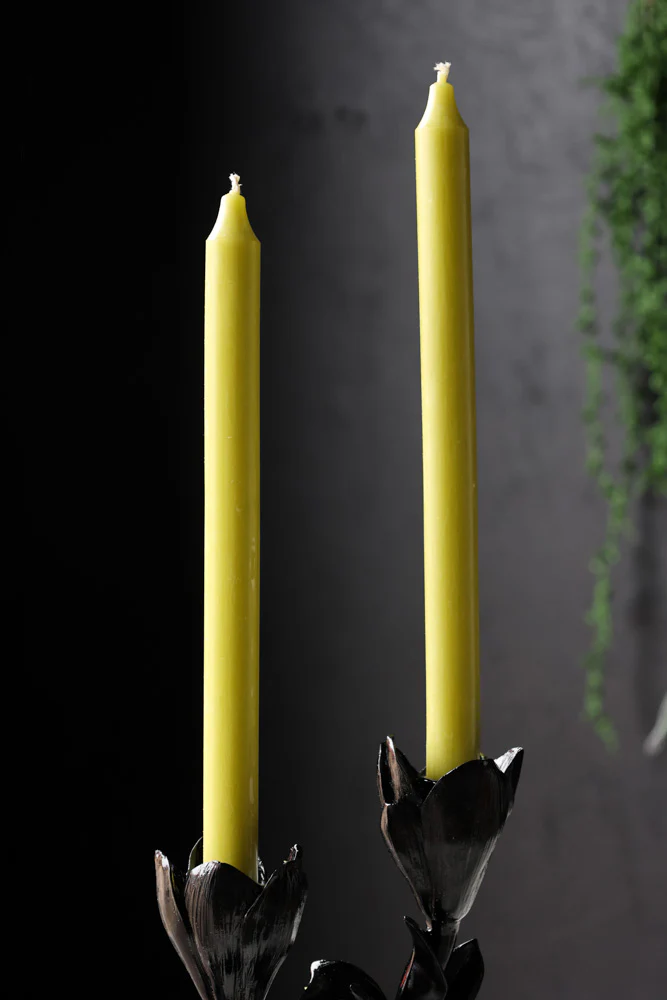 Beautiful Dinner Candle - Lime Green - Image 8