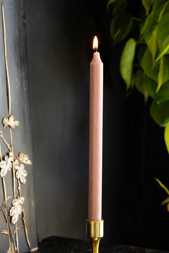 Beautiful Dinner Candle - Old Rose - Image 4