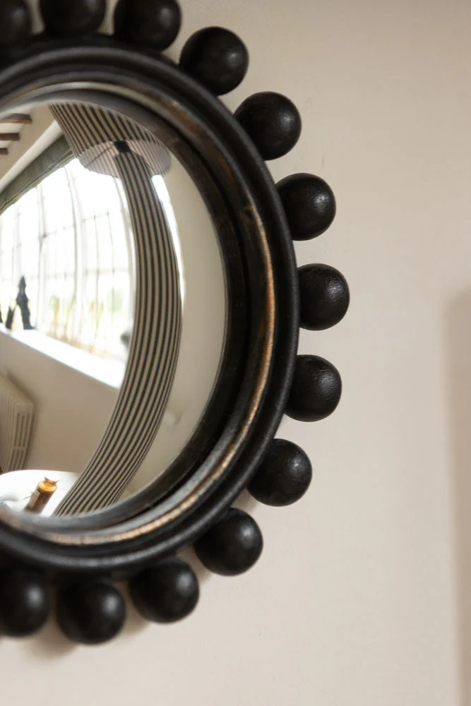Black Bobbin Convex Mirror - Image 4