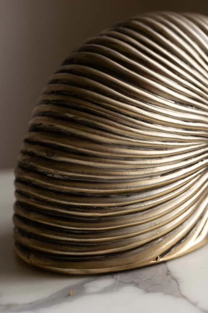 Brushed Gold Faux Sea Shell Ornament - Image 4