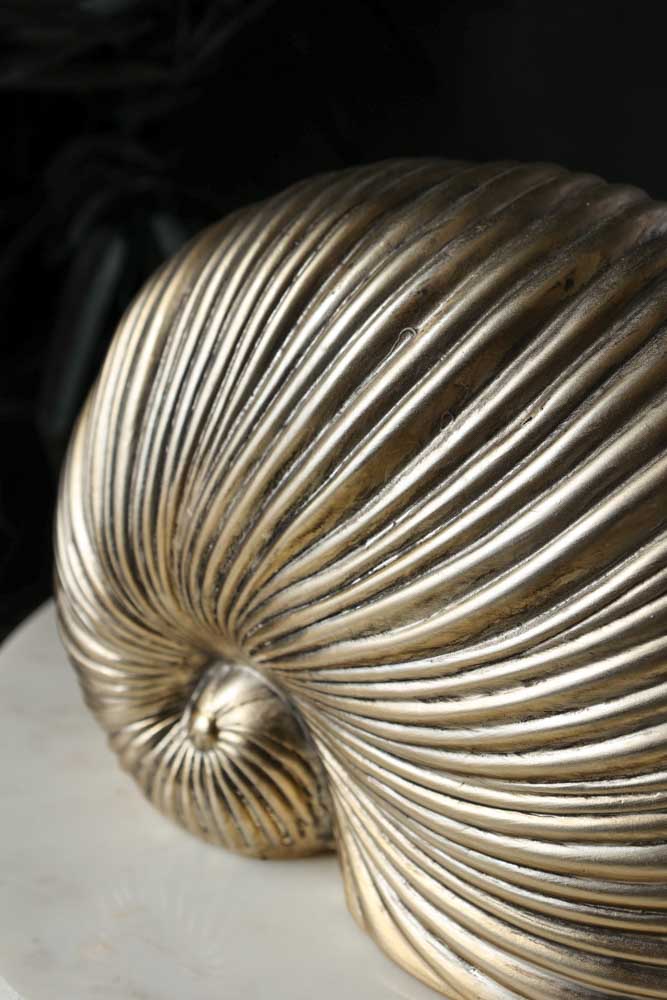 Brushed Gold Faux Sea Shell Ornament - Image 7