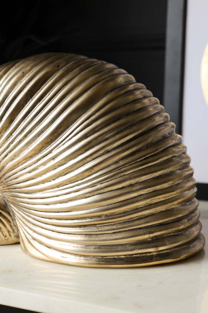 Brushed Gold Faux Sea Shell Ornament - Image 8