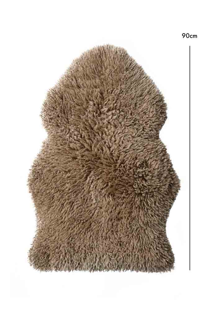 Curly Sheepskin Rug In Butterscotch - Image 9