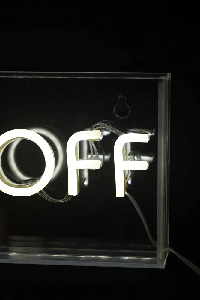 Fuck Off LED Neon Acrylic Light Box - Image 3