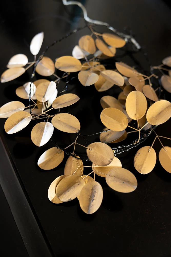 Gold Eucalyptus Fairy Lights - Image 3