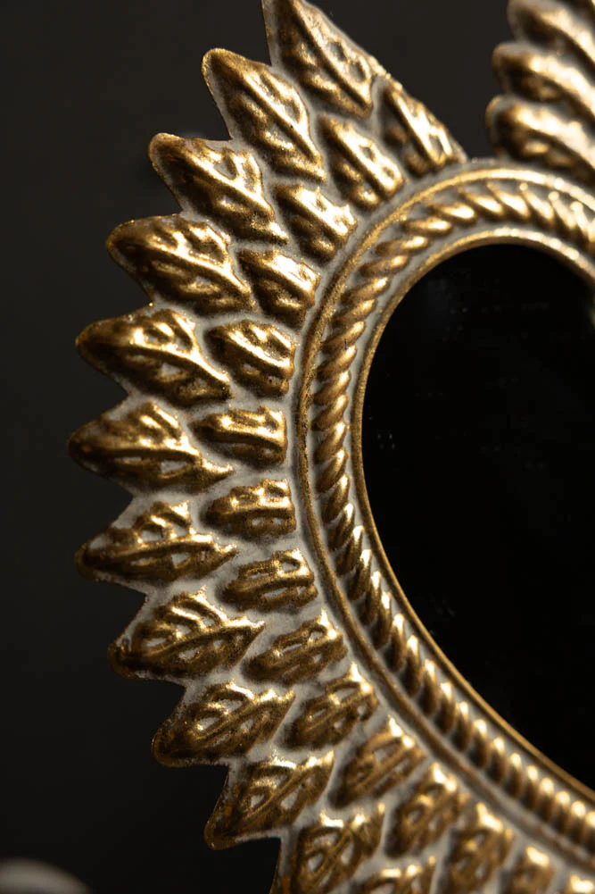 Gold Milagro Heart Tabletop Mirror - Image 4