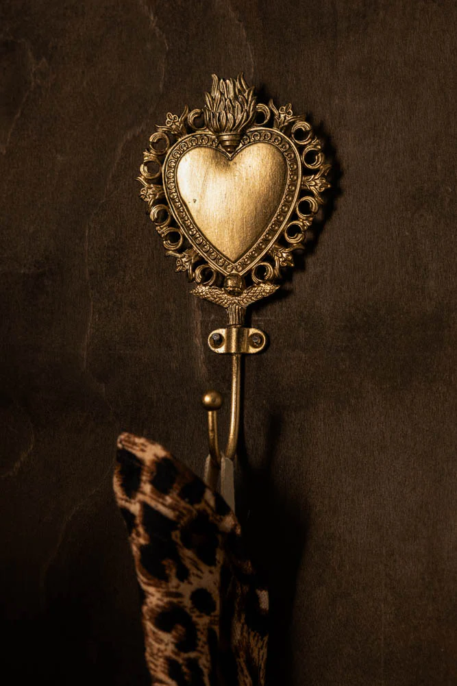 Gold Milagro Heart Wall Hook - Image 4