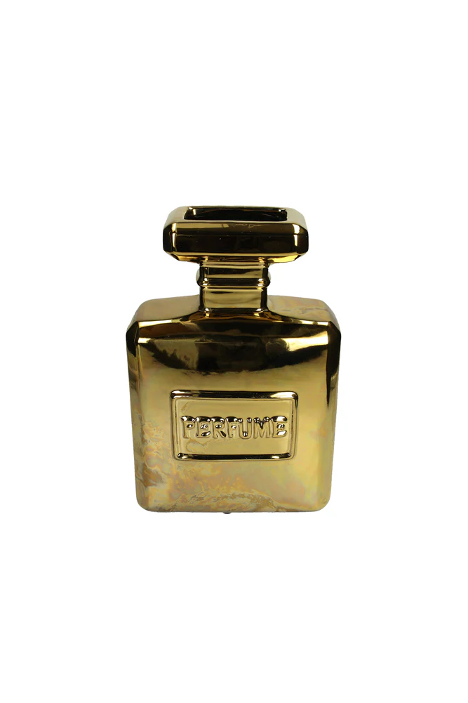 Gold Perfume Bottle Vase - Image 7