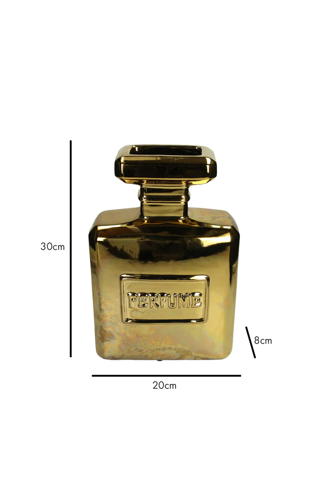 Gold Perfume Bottle Vase - Image 8