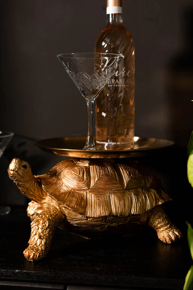 Gold Tortoise With Tray - Image 4