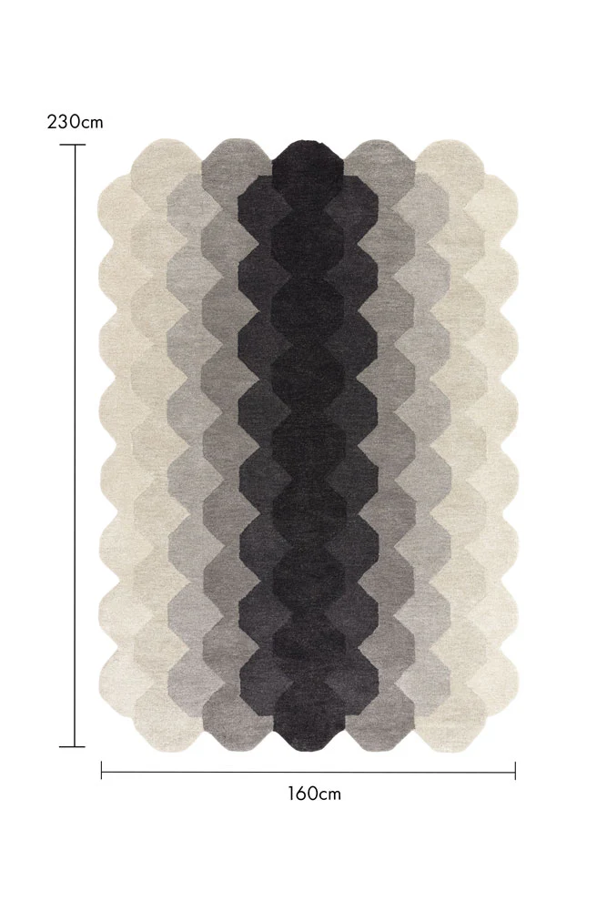Hexagonal Ombre Rug - 3 Sizes Available - Image 11
