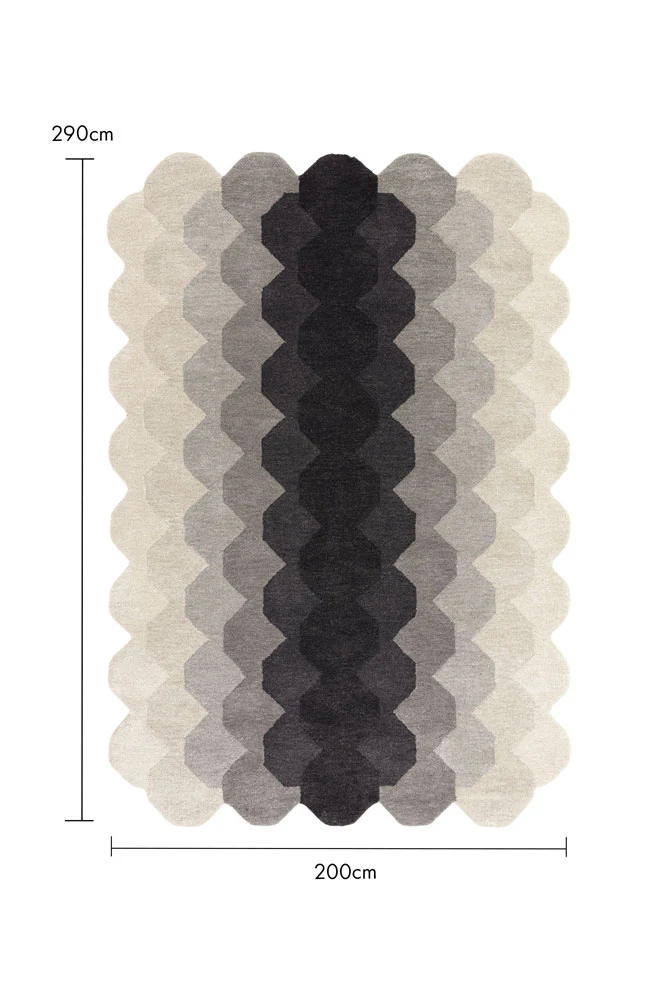 Hexagonal Ombre Rug - 3 Sizes Available - Image 12