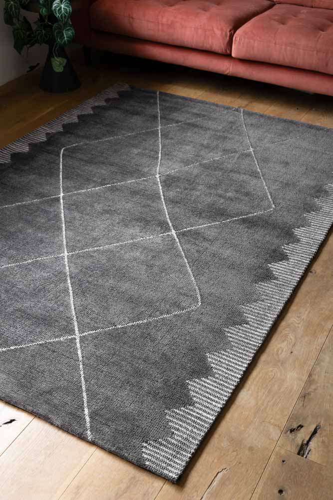 Mason Black Diamond Rug - 3 Sizes Available - Image 3