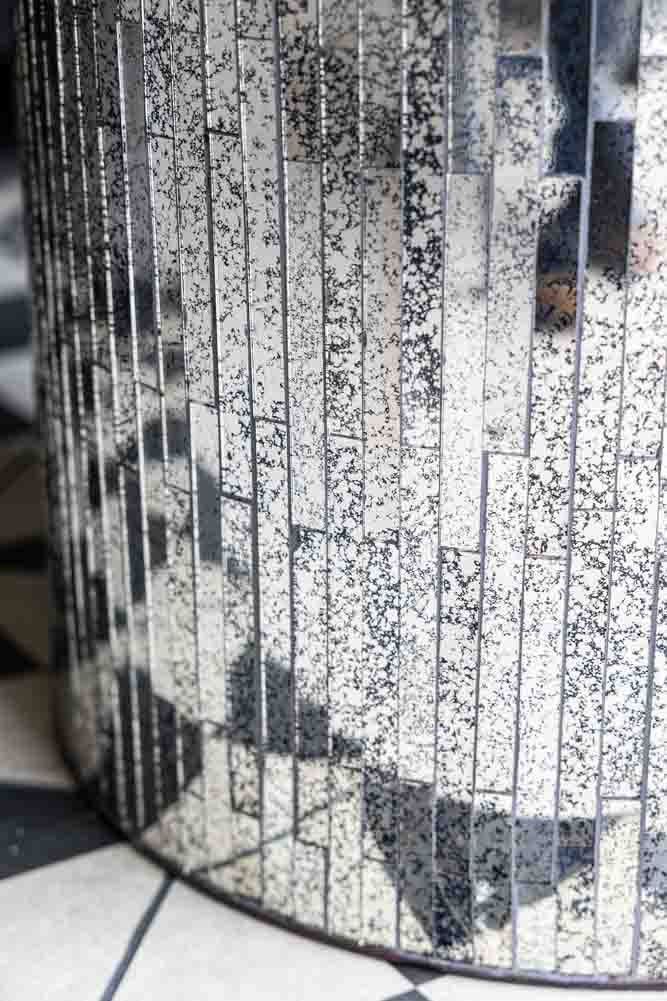 Mirrored Glass Side Table - Image 5