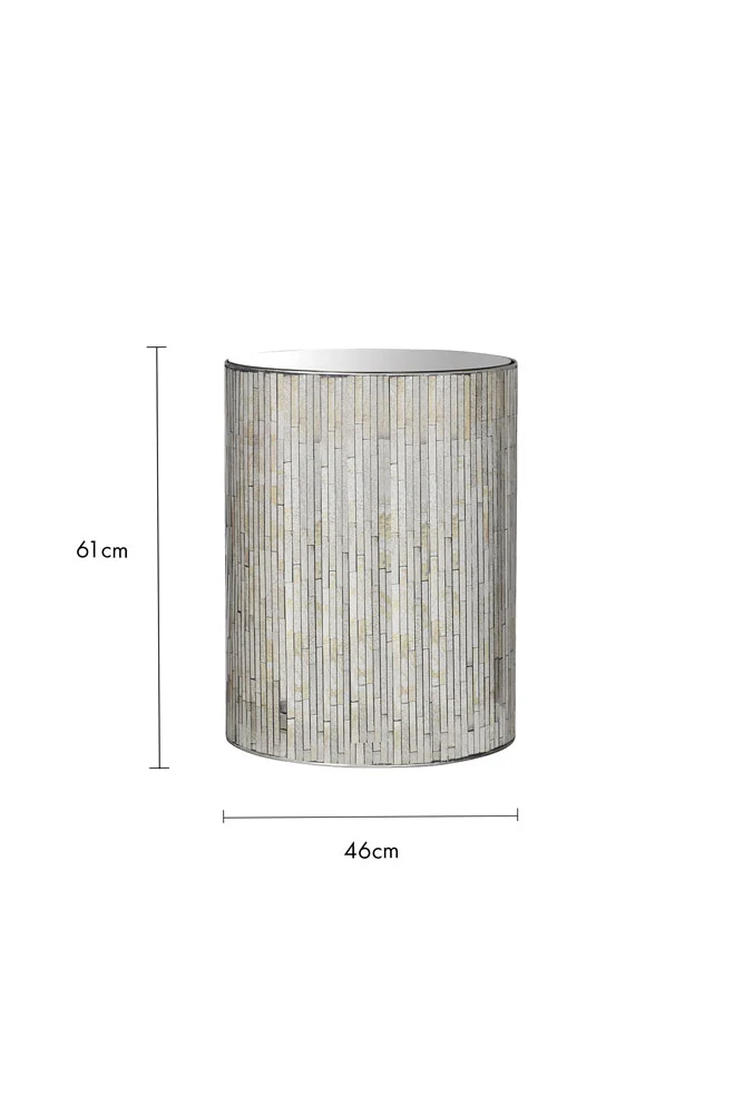 Mirrored Glass Side Table - Image 8