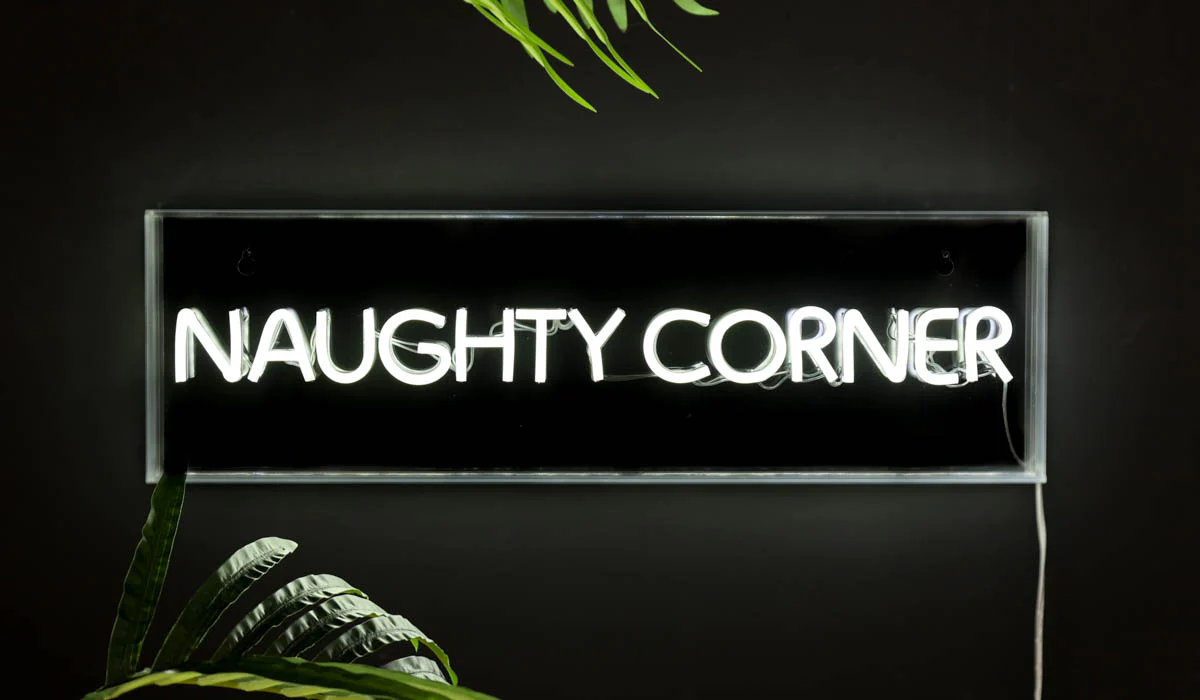 Naughty Corner LED Neon Acrylic Light Box - Image 9