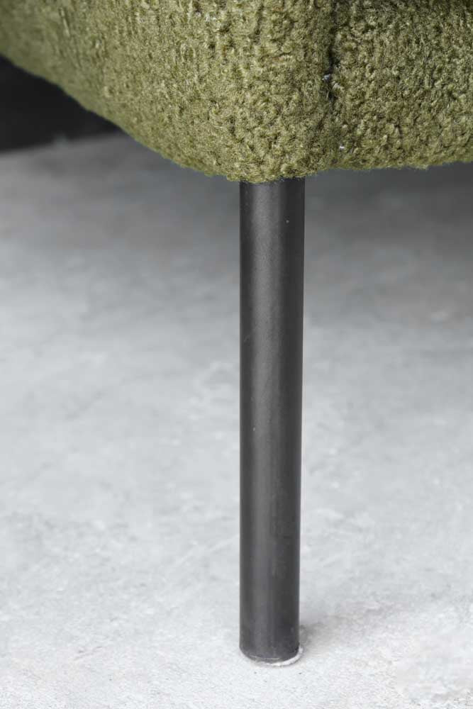 Olive Chunky Boucle Armchair - Image 7