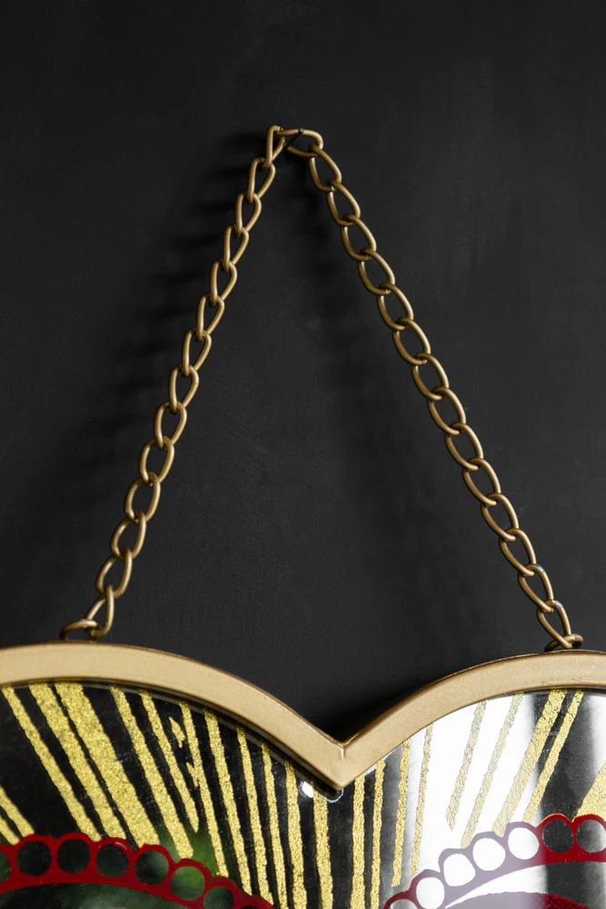 Rebel Of Love Heart-Shaped Wall Mirror - Image 3