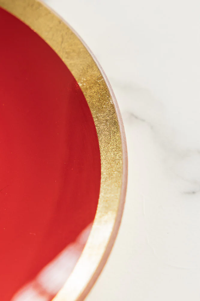Red & Gold Milagro Heart Decorative Wall Plate - Image 5