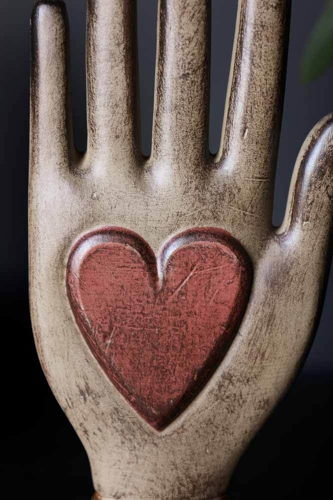 Red Heart On Hand Wall Ornament - Image 3