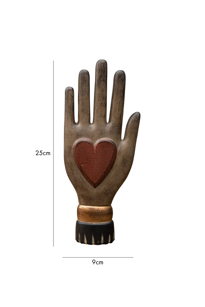 Red Heart On Hand Wall Ornament - Image 7