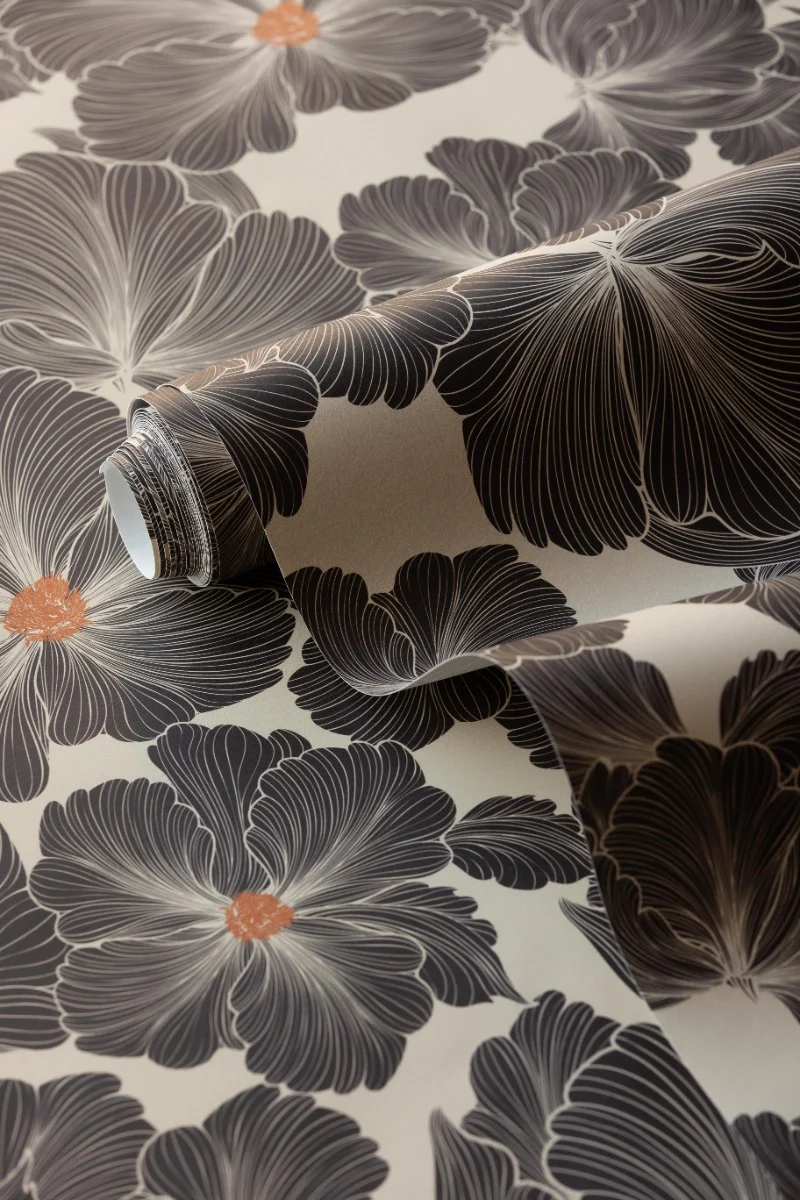 Rockett St George Bohemian Bloom Graphite Wallpaper - Image 16