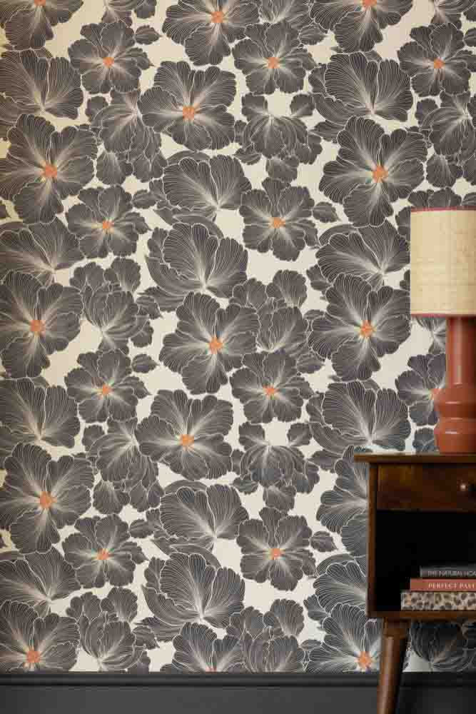 Rockett St George Bohemian Bloom Graphite Wallpaper - Image 21
