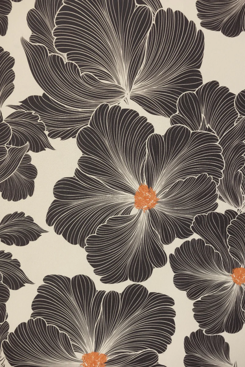 Rockett St George Bohemian Bloom Graphite Wallpaper - Image 4
