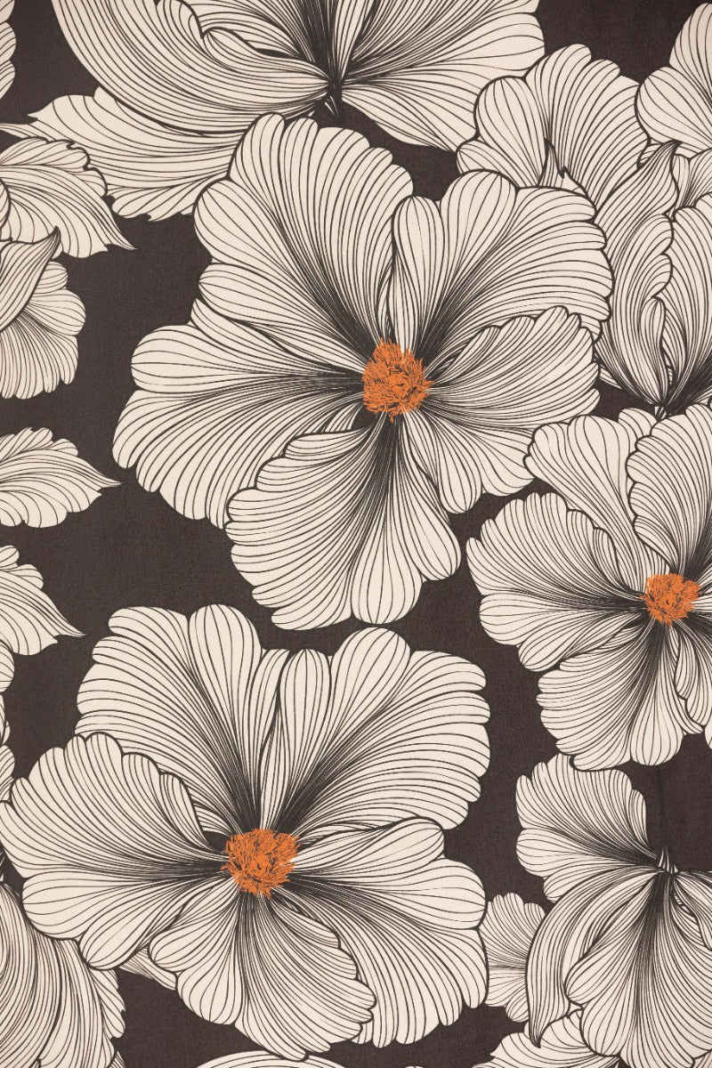 Rockett St George Bohemian Bloom Monochrome Wallpaper - Image 3