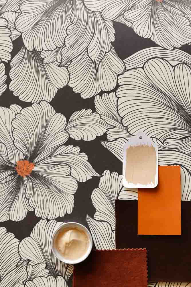 Rockett St George Bohemian Bloom Monochrome Wallpaper - Image 6