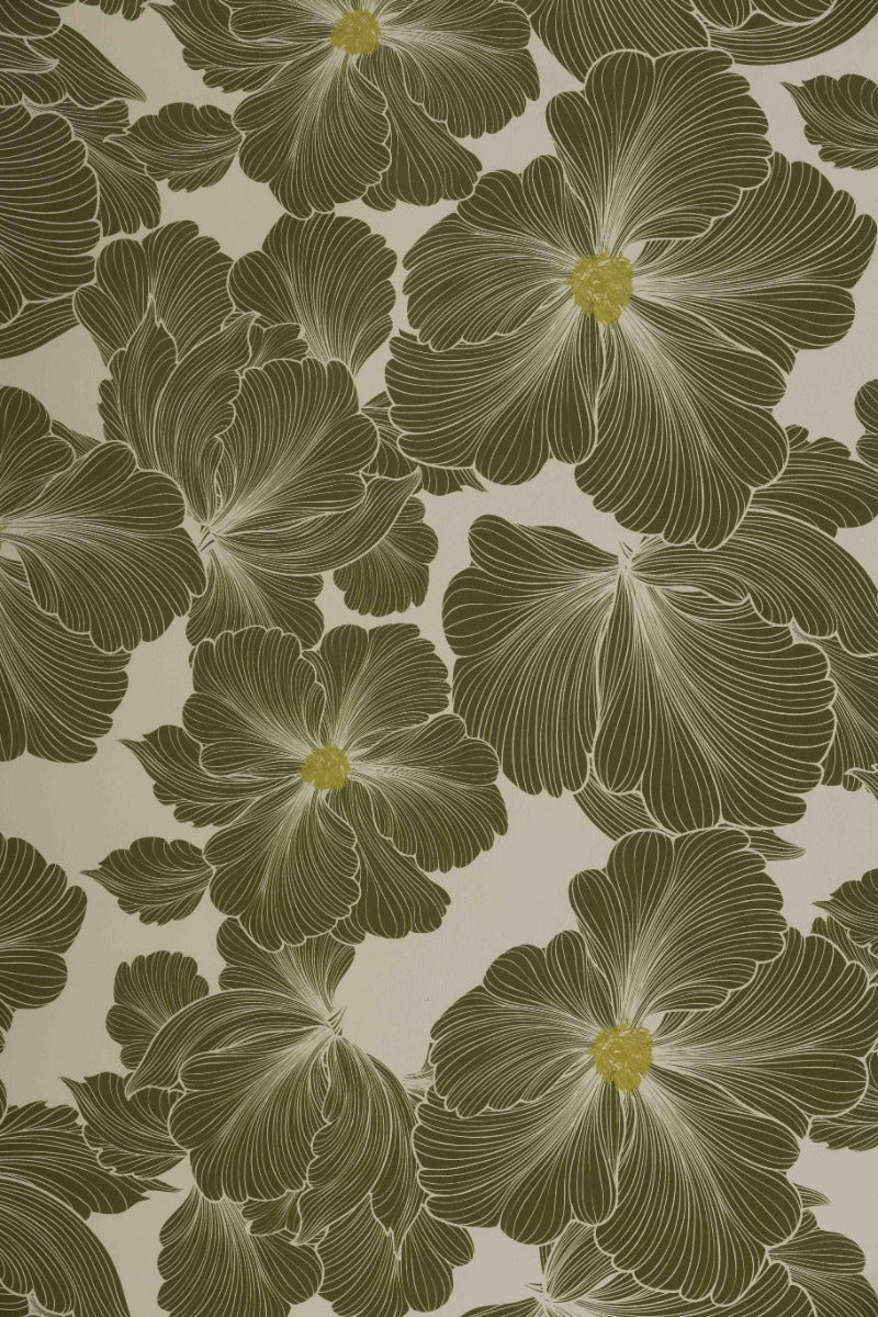 Rockett St George Bohemian Bloom Moss Green Wallpaper - Image 10
