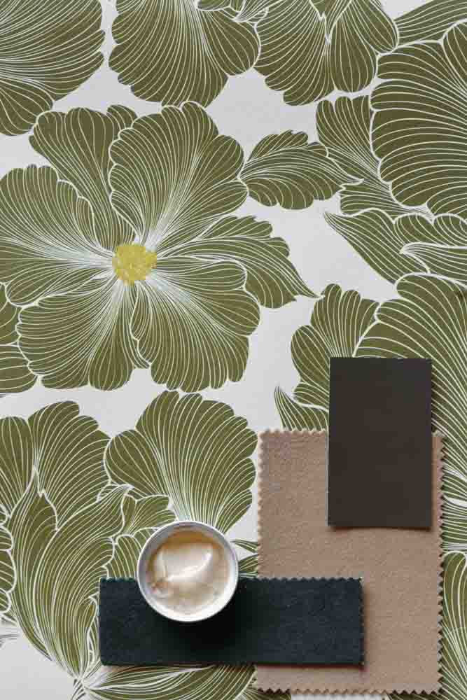 Rockett St George Bohemian Bloom Moss Green Wallpaper - Image 14