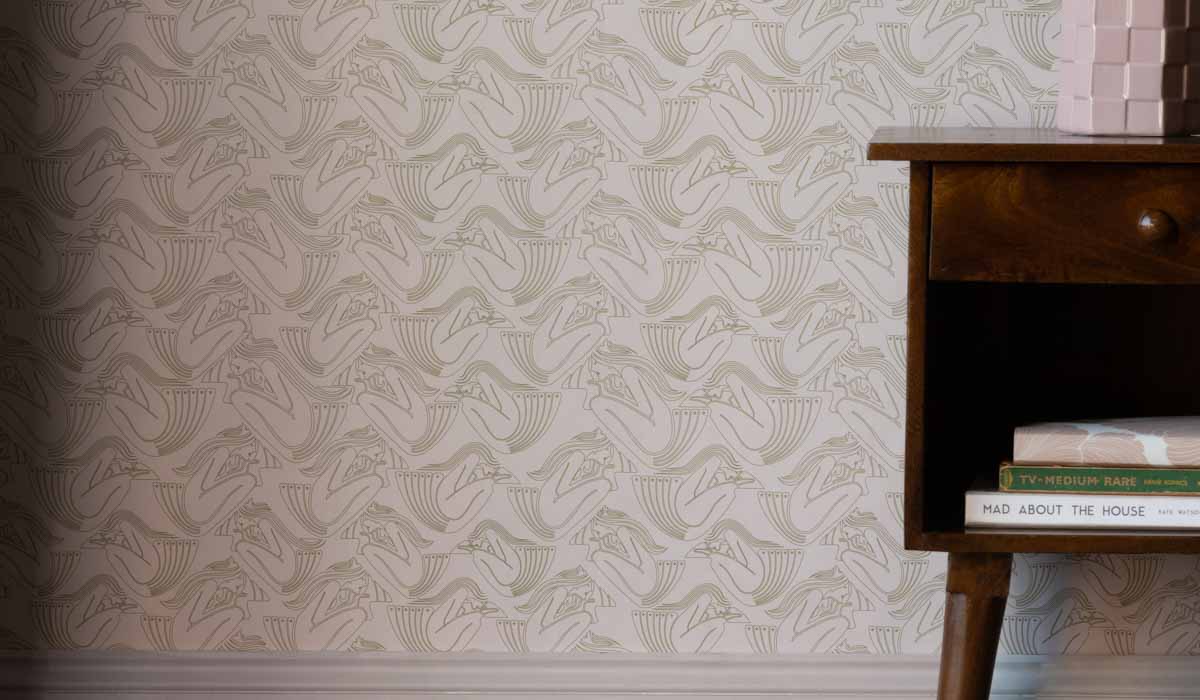 Rockett St George Deco Nymph Blush Pink Wallpaper - Image 7