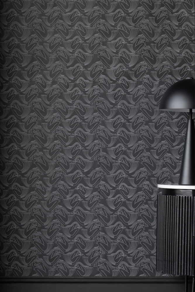 Rockett St George Deco Nymph Midnight Wallpaper - Image 7