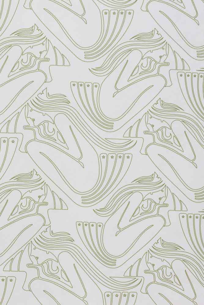 Rockett St George Deco Nymph Parchment Wallpaper - Image 9