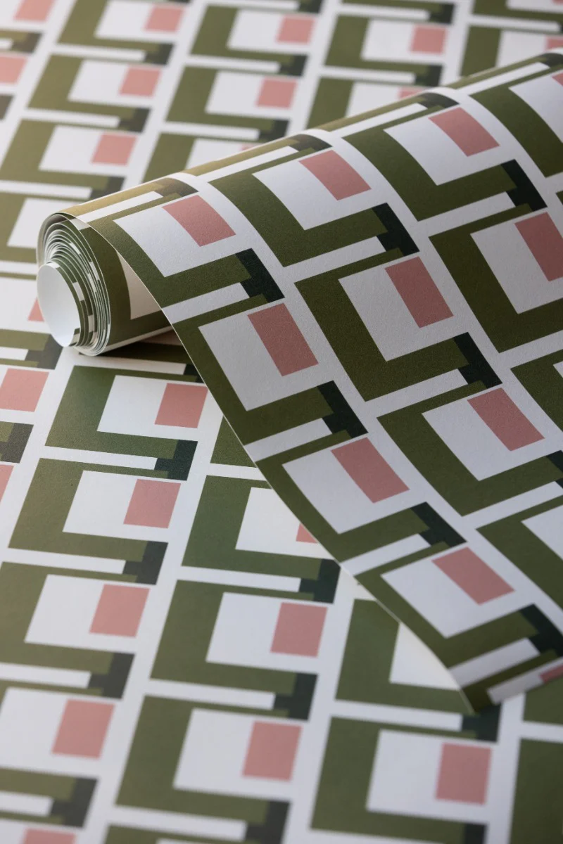 Rockett St George Electric Geometric Avocado Wallpaper - Image 11