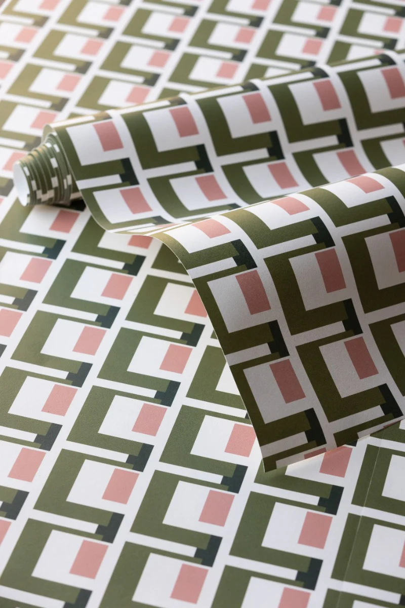 Rockett St George Electric Geometric Avocado Wallpaper - Image 16