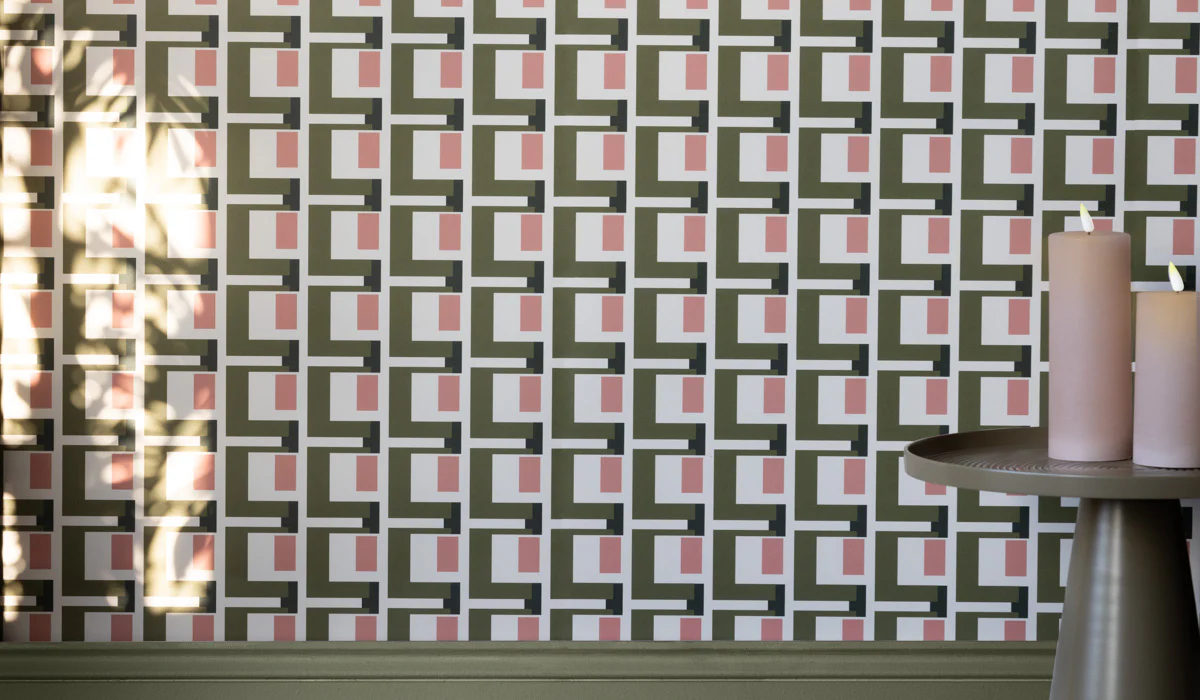 Rockett St George Electric Geometric Avocado Wallpaper - Image 20