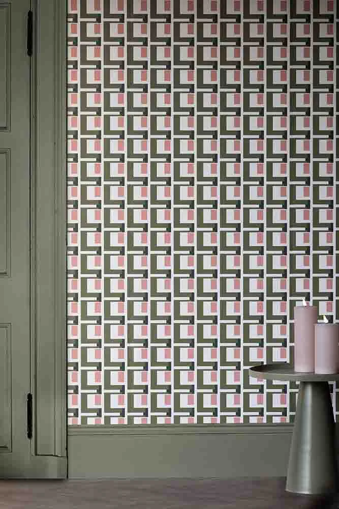 Rockett St George Electric Geometric Avocado Wallpaper - Image 22