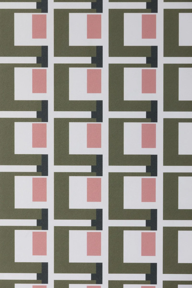 Rockett St George Electric Geometric Avocado Wallpaper - Image 9