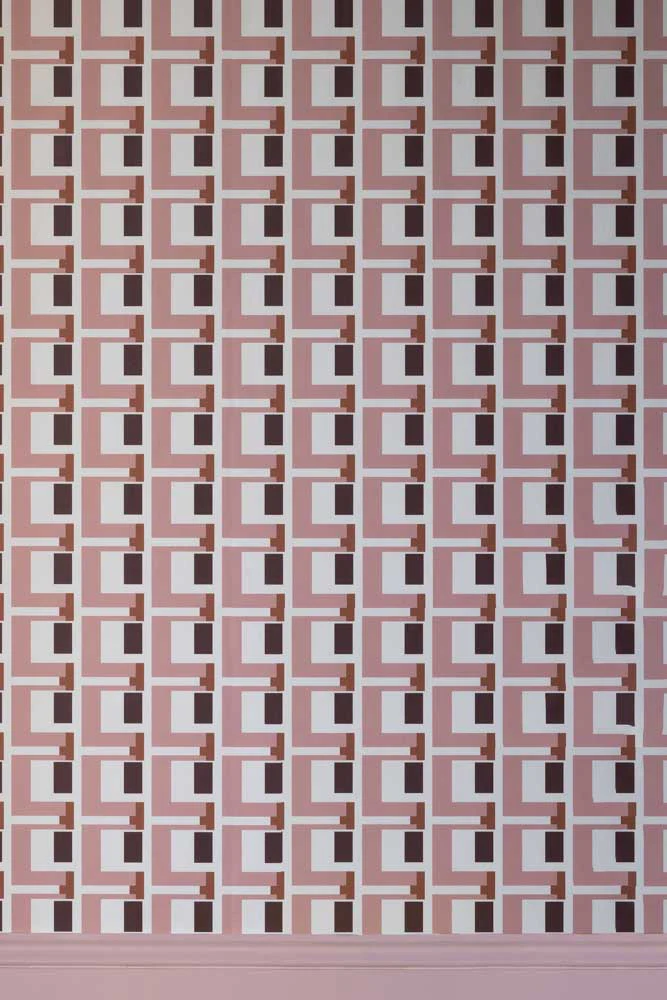 Rockett St George Electric Geometric Peach Wallpaper - Image 10