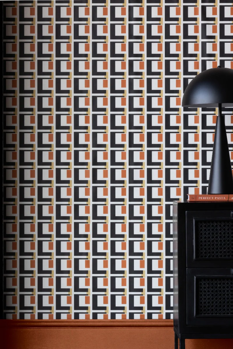Rockett St George Electric Geometric Rust Wallpaper - Image 13