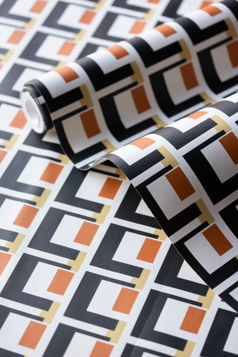 Rockett St George Electric Geometric Rust Wallpaper - Image 3