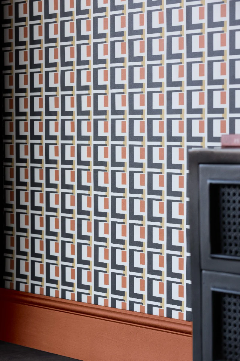 Rockett St George Electric Geometric Rust Wallpaper - Image 4